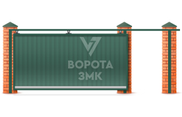 Выдвижные ворота 2250×2800 на гараж ЗМК-7349